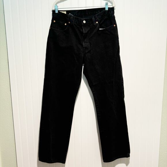 Levi's Denim - Levis 90s 501 Black Denim Jeans Button Fly Size 31